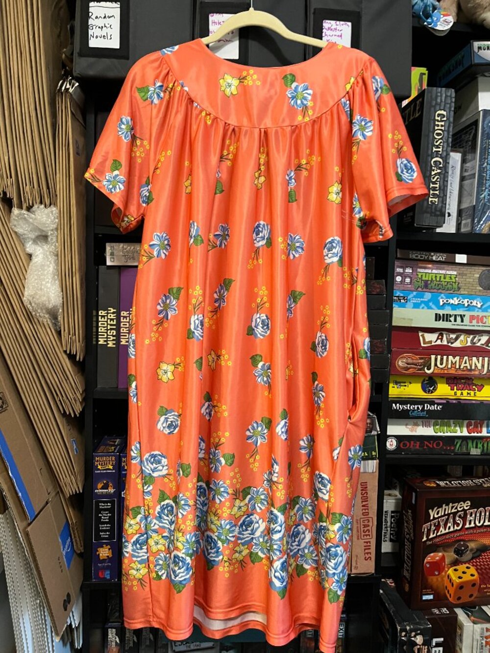 Lati Fashion Intimates Collection Floral House Dress / Lounger Women's Plus 3X - Picture 3 of 4